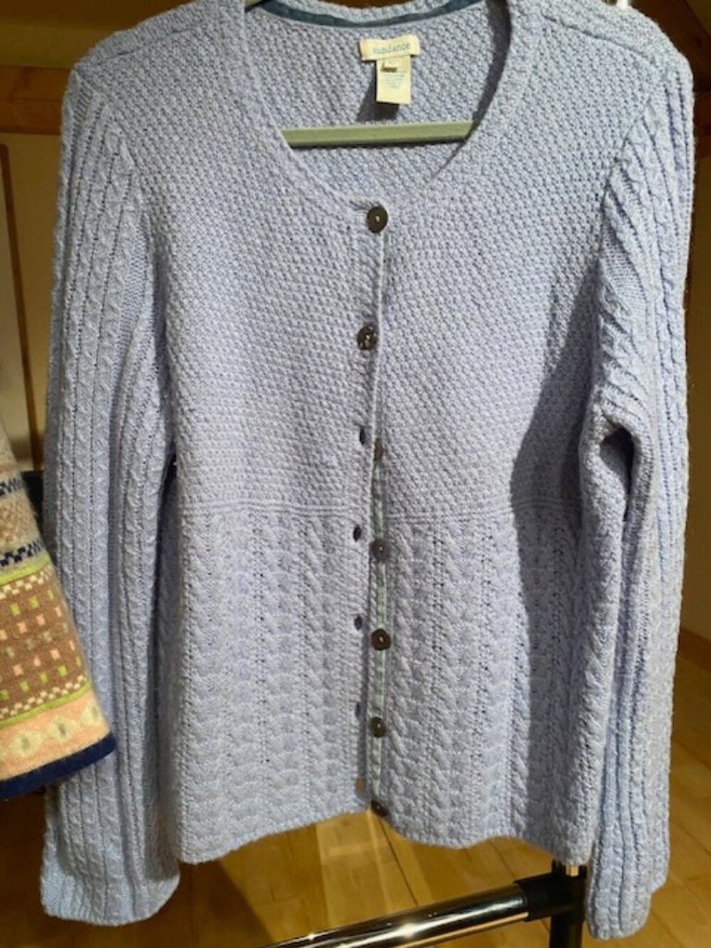 Sundance Sweaters L - 2, one cashmere, one acrylic, lovely - Periwinkle & Multi - Picture 9 of 15